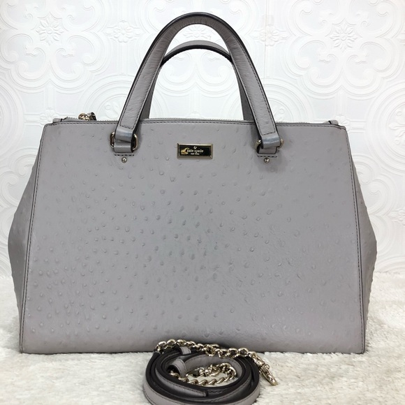 kate spade Handbags - 🌸OFFERS?🌸Kate Spade Leather Large Gray Satchel